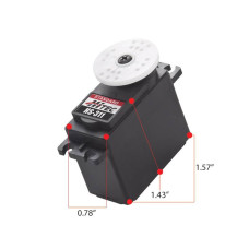 HS-311 Servo Economy, 43g, 4.8V 3.0kg/0.19 sec, 6.0V 3.7kg/0.15 sec, 40x20x36.5mm Universal by Hitec HS-311 Servo Economy, 43g, 4.8V 3.0kg/0.19 sec, 6.0V 3.7kg/0.15 sec, 40x20x36.5mm Universal by Hitec