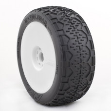 1:8 BUGGY HANDLEBAR (SUPER SOFT) EVO WHEEL PRE-MOUNTED WHITE SRP $93.98