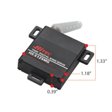 HS-5125MG Servo Digital Wing, 4.8V 3.0kg/0.17 sec, 6.0V 3.5kg/0.13 sec, 30x10x34mm, 24g by Hitec