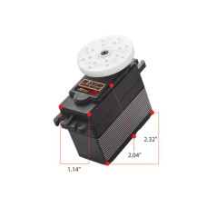 HS-5765MH Servoi HV Digital 1/4 - 1/5th Scale, 7.4V 25kg/cm 0.13sec, 59x29x52, 172g, by Hitec Replaces HS-5755MG HS-5765MH Servoi HV Digital 1/4 - 1/5th Scale, 7.4V 25kg/cm 0.13sec, 59x29x52, 172g, by Hitec Replaces HS-5755MG