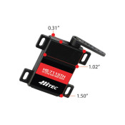 HS-7115TH Servo HV Slim Wing 6.0V 3.2kg/cm 0.12sec, 7.4V 3.9kgcm 0.10sec 26x8x38mm, 20g by Hitec HS-7115TH Servo HV Slim Wing 6.0V 3.2kg/cm 0.12sec, 7.4V 3.9kgcm 0.10sec 26x8x38mm, 20g by Hitec