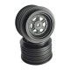 Gambler Rear Wheels for Late Model / MWM / Street Stock / 12mm Hex / AE -TLR / BLACK (4 PC) 1.7/2.2in SRP $49.44