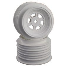 Gambler Rear Wheels for Late Model / MWM / Street Stock / 12mm Hex / AE -TLR / WHITE (4 PC) 1.7/2.2in SRP $49.44