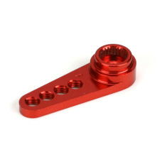 Machined Aluminum Servo Arm Single: Fut Red Machined Aluminum Servo Arm Single: Fut Red
