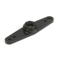 Machined Aluminum Servo Arm Double: Fut Black Machined Aluminum Servo Arm Double: Fut Black