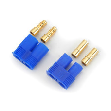 EC3 Device & Battery Connector Set, 2 x Brass Males & 2 x Females w/Cases.