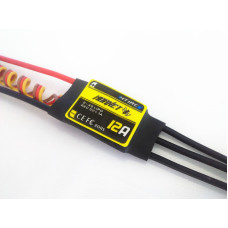 #H-12A. Hornet 12A. Aircraft Heli ESC. Burst 12A/15A 2-4LiPo 5-12NC BEC 5V/1A By HTIRC 24*19*6.5mm, 11g (No Plugs) SRP $28.81 #H-12A. Hornet 12A. Aircraft Heli ESC. Burst 12A/15A 2-4LiPo 5-12NC BEC 5V/1A By HTIRC 24*19*6.5mm, 11g (No Plugs) SRP $28.81