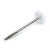 Prop Shaft w/Hardware: Super Cub Includes main gear mounted on prop shaft, two prop nuts, one washer and one nylon bushing Prop Shaft w/Hardware: Super Cub Includes main gear mounted on prop shaft, two prop nuts, one washer and one nylon bushing