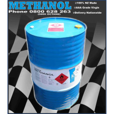 Methanol 'High Purity 99.9%' Virgin AAA per 200 litre drum. Made in N.Z Methanol 'High Purity 99.9%' Virgin AAA per 200 litre drum. Made in N.Z