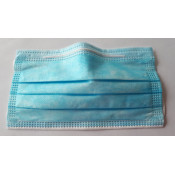 Face Mask 3-ply disposable 50pcs/crtn, (10 bags of 5) 17.5 x 9.5cm w/CE certificate