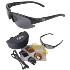 Nimbus Sunglasses black TR90 Frame 4 lense sets Cat 0 yellow low light, 2 beige polarised, 3 polarized mirror, 4 dark smoke 100% UVA/B protection by Rapid Eyewear SRP $89.99 Nimbus Sunglasses black TR90 Frame 4 lense sets Cat 0 yellow low light, 2 beige polarised, 3 polarized mirror, 4 dark smoke 100% UVA/B protection by Rapid Eyewear SRP $89.99