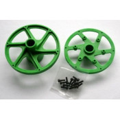 Front/Rear Rim Set Green SB5 RTR,  6574 by Thunder Tiger