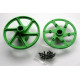 Front/Rear Rim Set Green SB5 RTR,  6574 by Thunder Tiger