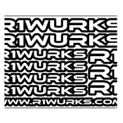 R1 WURKS STICKER SHEET R1 WURKS STICKER SHEET