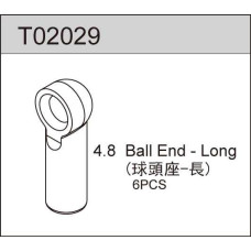 4.8 BALL END - LONG (6pcs) TS2TE, TS2, TC02, TC02SC 4.8 BALL END - LONG (6pcs) TS2TE, TS2, TC02, TC02SC