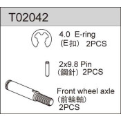 FRONT WHEEL AXLE All 2WD Except TC02 EVO FRONT WHEEL AXLE All 2WD Except TC02 EVO