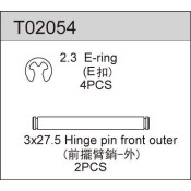 Hinge Pin Front Outer All 2wd Except TC02 EVO Hinge Pin Front Outer All 2wd Except TC02 EVO