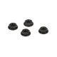 M4 Aluminum Serrated Nuts, Low Profile, Black (4) SRP $19.96