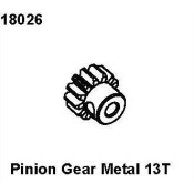 Pinion Gear Metal 13T, RCPRO 1/18 MT Pinion Gear Metal 13T, RCPRO 1/18 MT