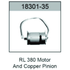 380 Brushed Motor copper pinion & Wire by HO Speed