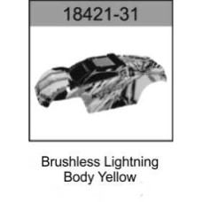 Body Brushless Hurricane 4WD Truggy Yellow by HO Speed Body Brushless Hurricane 4WD Truggy Yellow by HO Speed