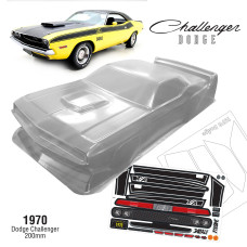 1/10 1970 Dodge Challenger 200mm Wide, WB 258mm VTA SRP $79.25 1/10 1970 Dodge Challenger 200mm Wide, WB 258mm VTA SRP $79.25