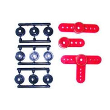Universal Servo Horn (Red) suit Fut. JR, Hitec Universal Servo Horn (Red) suit Fut. JR, Hitec