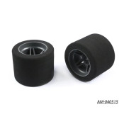 1/8 Foam Tyre Rim 60MM Rear 40 Shore Carbon (2) Italy