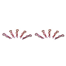 Small Body Clip 1/10 - Metallic Red (10) Small Body Clip 1/10 - Metallic Red (10)