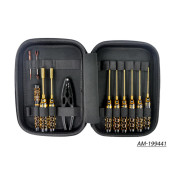 AM Toolset For 1/10 Offroad (12Pcs) With V5 Tools Bag Black Golden (2025 Update) by Arrowmax SRP $469.36 AM Toolset For 1/10 Offroad (12Pcs) With V5 Tools Bag Black Golden (2025 Update) by Arrowmax SRP $469.36