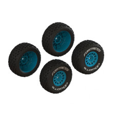 dBoots 'FORTRESS' Tire Set Glued (Blue) (2 Pairs) 1/16 ARRMA Mojave Grom SRP $39.54