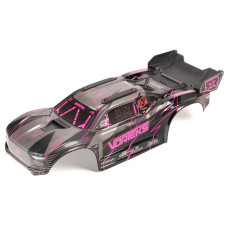 VORTEKS 2WD Painted Decaled Trimmed Body Set - Hidden Body Mount (Pink/Black) by Arrma SRP $88.63 VORTEKS 2WD Painted Decaled Trimmed Body Set - Hidden Body Mount (Pink/Black) by Arrma SRP $88.63