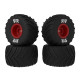 dBoots Chevron MT Tire Set Glued (Red) (2 Pairs) - GROM by ARRMA SRP $62.98