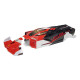 LIMITLESS Painted Decaled Trimmed Body (Red/Black) by Arrma SRP $177.31