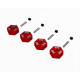 12mm Wheel Hex set (Metal) 4pcs- Red by Arrma SRP $23.70