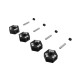 12mm Wheel Hex set (Metal) 4pcs- Black by Arrma SRP $29.65