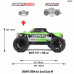 1/18 GRANITE GROM MEGA 380 Brushed 4X4 Monster Truck RTR with Battery & Charger, Green by ARRMA SRP $329.00