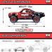 MOJAVE GROM MEGA 380 Brushed 4X4 Small Scale Desert Truck RTR with Battery & Charger, Red/Black by ARRMA SRP $396.65 MOJAVE GROM MEGA 380 Brushed 4X4 Small Scale Desert Truck RTR with Battery & Charger, Red/Black by ARRMA SRP $396.65
