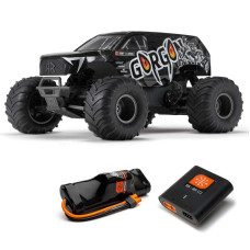 1/10 GORGON 2WD Ready-To-Assemble Kit Brushed Monster Truck (Battery & Charger Included), Black by ARRMA SRP $399.95 1/10 GORGON 2WD Ready-To-Assemble Kit Brushed Monster Truck (Battery & Charger Included), Black by ARRMA SRP $399.95