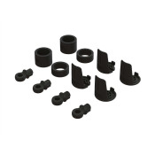 Spring Perch And Rod End Set suits Mega 4x4 & 3S Granite, Senton, Typhon & Big Rock by ARRMA