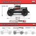 1/10 GRANITE 223S DSC 4X4 RTR Brushless Monster Truck, Gun Metal by ARRMA SRP $749.03
