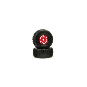 DBOOTS 'Fortress' Tire Set Glued (Red) (2pcs) by Arrma DBOOTS 'Fortress' Tire Set Glued (Red) (2pcs) by Arrma