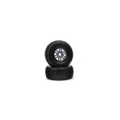 dBoots 'Fortress' Tire Set Glued Gun Metal (Pair)