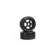 1/7 dBoots Hoons 42/100mm Silver (Hard Compound) Belted Tire with 2.9 5-Spoke Wheels, 17mm Hex (2)