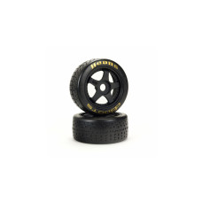 1/7 dBoots Hoons 42/100mm Gold (Soft Compound) Belted Tire with 2.9 5-Spoke Wheels, 17mm Hex (2) 1/7 dBoots Hoons 42/100mm Gold (Soft Compound) Belted Tire with 2.9 5-Spoke Wheels, 17mm Hex (2)