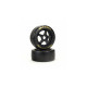 1/7 dBoots Hoons 42/100mm Gold (Soft Compound) Belted Tire with 2.9 5-Spoke Wheels, 17mm Hex (2)