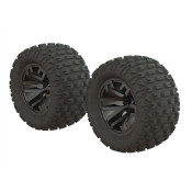 Dboots 'Fortress MT' Tire Set Glued Gun Metal (2) by ARRMA (Replaces ARAC9633) SRP $67.52