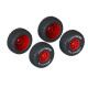 dBoots 'FORTRESS' Tire Set Glued (Red) (2 Pairs) 1/16 ARRMA Mojave Grom SRP $39.54