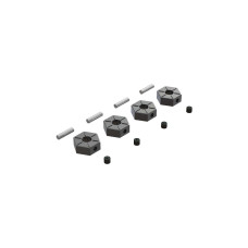 AR310816 Wheel Hex Metal 12mm (4) Suits Bigrock BLX, Option for Granite, Senton, 4X4 Mega & BLX by ARRMA AR310816 Wheel Hex Metal 12mm (4) Suits Bigrock BLX, Option for Granite, Senton, 4X4 Mega & BLX by ARRMA