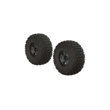 AR550043 Fortress SC Tire Set Glued Blk Chrm (2) Suit Senton Mega & 3S BLX by ARRMA AR550043 Fortress SC Tire Set Glued Blk Chrm (2) Suit Senton Mega & 3S BLX by ARRMA